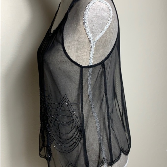 American Eagle Outfitters Sheer Beaded Top - Picture 14 of 16